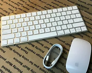 GENUINE APPLE WIRELESS MAGIC KEYBOARD & MOUSE 2 *2nd Gen Rechargeable Version*  - Picture 1 of 6