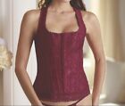 Icollection Lingerie 7248 Brocade Racer Back Corset And G String Set Sz 38 Q3
