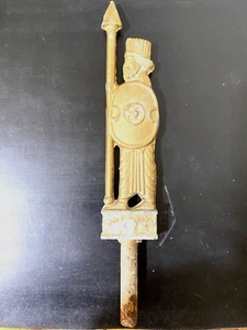Vintage 7” ROMAN/GREEK WARRIOR Cast Metal Architectural Fence/Gate Finial Topper - Picture 1 of 6