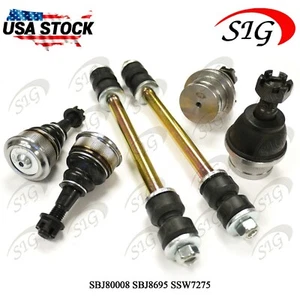 For 2002 - 2005 Ford Explorer Front Upper Lower Ball Joint Sway Bar Link 6PC Kit - Picture 1 of 8