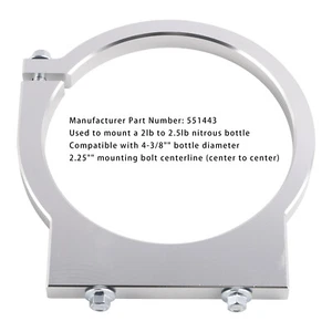 2lb Nitrous Bottle Bracket 2.5 2 Two Pound 4-3/8" Bottle Diameter Tank Mount - Bild 1 von 13