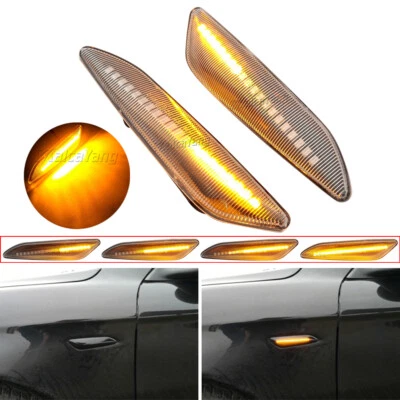 Luz de señalización lateral dinámica LED transparente para Alfa Romeo 147 2000-2010 / 156 1997-2006 Foto 1 de 4