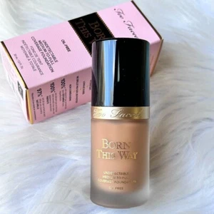 New Too Faced Born This Way Oil Free Foundation~Golden~Full Size 1 oz / 30 ml - Picture 1 of 3