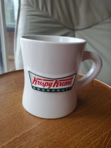 Krispy Kreme Doughnuts Mug Diner Style Restaurant Ware Coffee Cup Bow Tie Logo - Picture 1 of 7