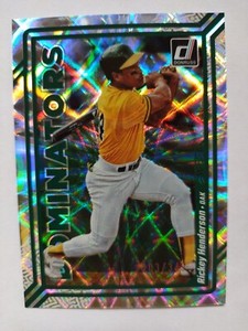 2023 DONRUSS BASEBALL RICKEY HENDERSON DOMINATORS Silver Prizm Card #D8 #/349