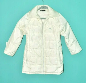 🪶JACOB JR Girls Jacket Puffer Down/Feather Size XXL/14-16 Ivory Warm Excellent - Picture 1 of 12