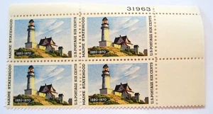 SCOTT 1391 - MAINE STATEHOOD 150TH ANNIVERSARY - BLOCK of 4 - 1970 - MNH - Picture 1 of 2