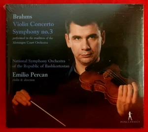 Brahms Violin Concerto Op. 77 Symphony No. 3 CD 2017 Digipak Emilio Percan NEW - Picture 1 of 5