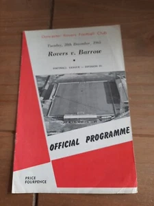1965/1966 Doncaster Rovers v Barrow (28/12/65) Division 4. - Picture 1 of 2