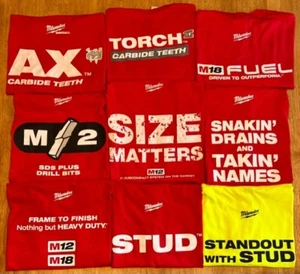 Milwaukee Tool t-shirts (variety of graphics, S,M,L,XL,2XL,3XL) - Picture 1 of 31