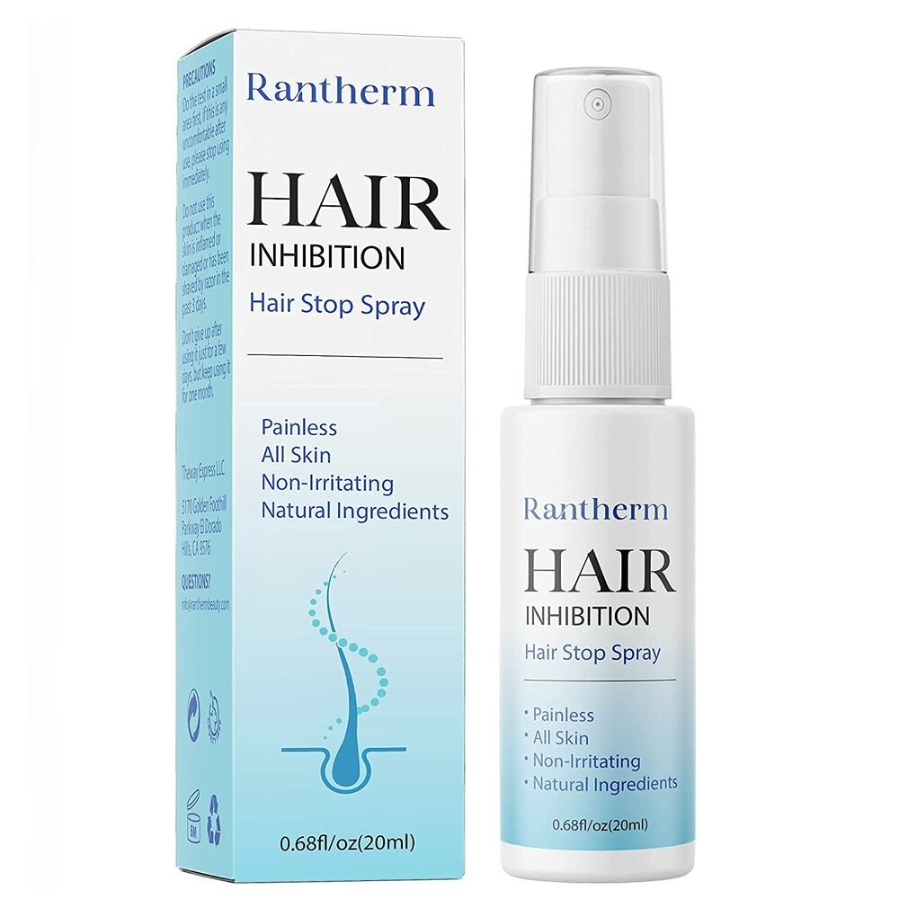 RANTHERM 100% Natural Hair Removal Spray Stop Hair Growth Inhibitor Remover