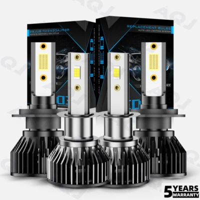 LED Headlights High&Low Beam Super White Bulbs For 1995-1999 Mercedes-Benz S420 Foto 1 de 4