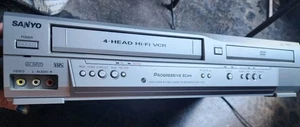 Sanyo DVW-7100A DVD 4 Kopf Videorecorder Kombiplayer VHS Recorder funktioniert - Bild 1 von 6