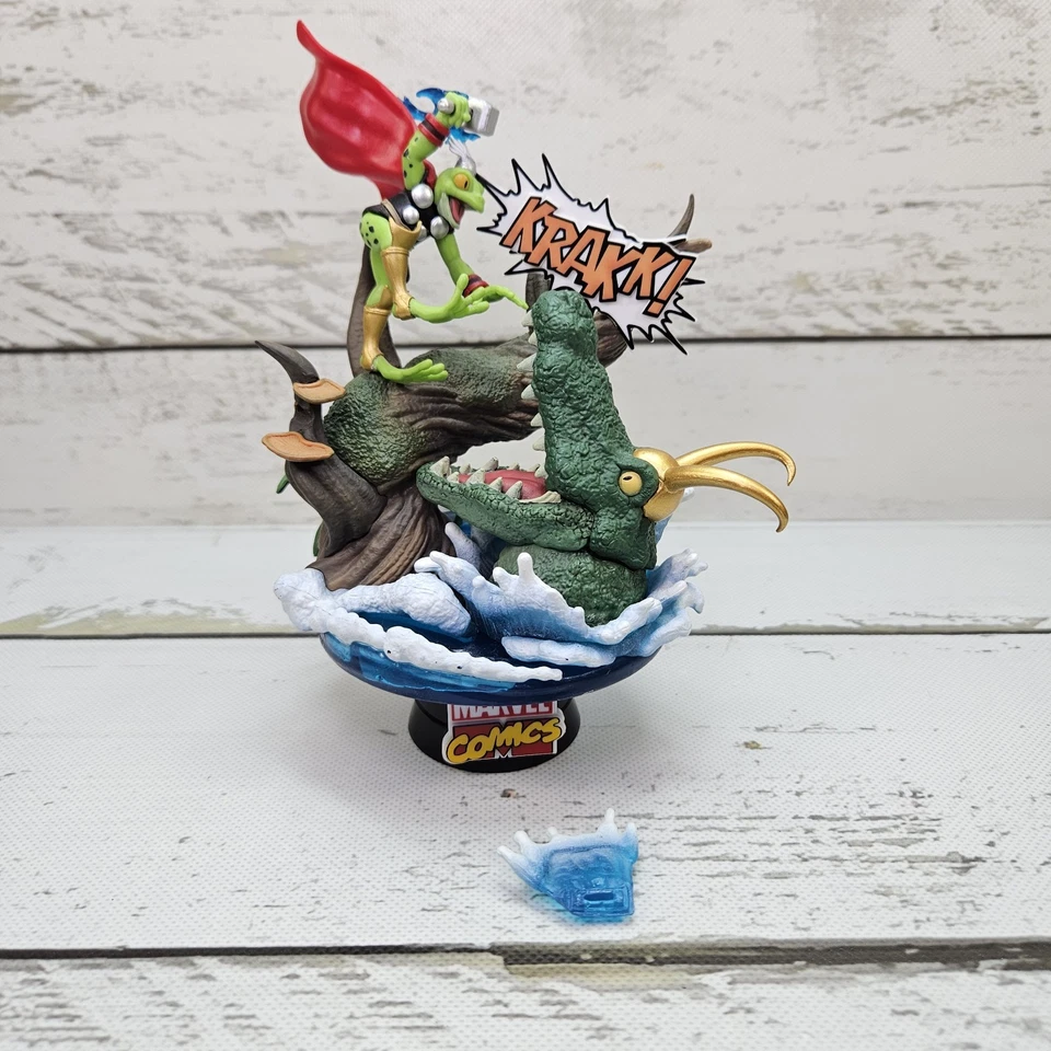 Beast Kingdom D-Stage Marvel Throg Diorama 2022 6" PVC Statue Thor Loki Loose - Image 1 of 4