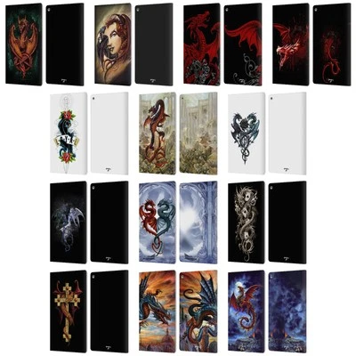 OFFICIAL ALCHEMY GOTHIC DRAGON LEATHER BOOK WALLET CASE COVER FOR AMAZON FIRE - Image 1 of 4