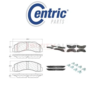 Centric Posi Quiet Disc Brake Pads w Shims for 2010-2014 Ford F-150 3.5L fx Foto 1 de 4