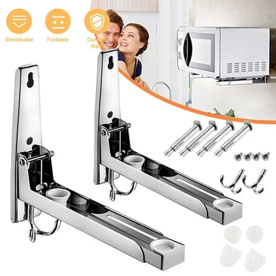 Supporto per microonde 304 acciaio inox supporto a parete microonde supporto universale - Immagine 1 di 4