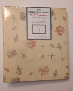 NIP Pioneer Photo Album 100 Magnetic Pages Self-Adhesive Floral Holds 8x10 Read! - Picture 1 of 11