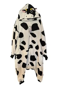 Plush One Piece Cow Animal Costume Adult Unisex Small - Picture 1 of 4