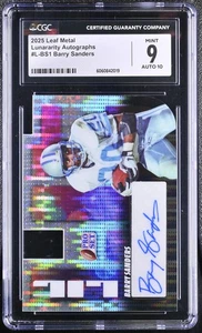 2025 Metal #L-BS1 Barry Sanders /10 Lunararity Autographs CGC 9 - Picture 1 of 2