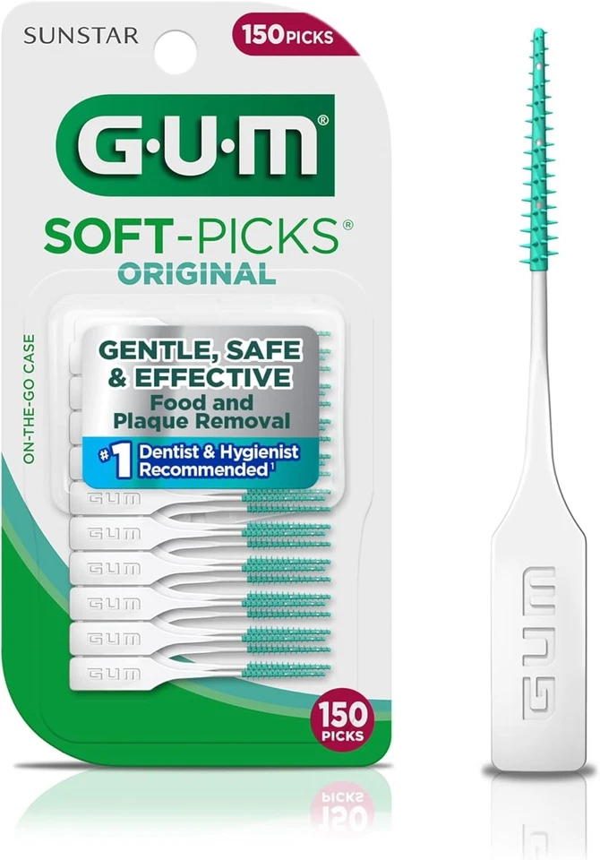 Gum Soft-Picks Advanced Mint,  150 Picks, Dental Care Floss, Tooth Picks Foto 1 de 1