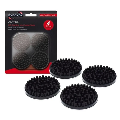 Dynavox Antivibe feet for speakers and devices box feet, feet rubber round - Image 1 of 4