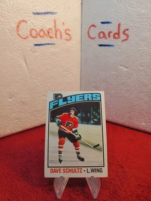 1976 Topps NHL Dave "THE HAMMER" Schultz #150 Philadelphia Flyers - Image 1 of 3