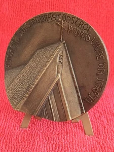 Beautiful Rare Broze Medal , Church Of Living Stones , João De Brito... - Picture 1 of 4