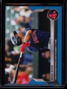 2022 Topps Now #877 Rafael Devers Blue Parallel Card #d 2/49 - Picture 1 of 2