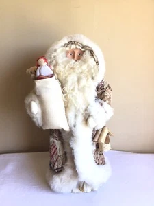 Vintage 1989 Artisan Handcrafted Linda Randall Limited Edition Weihnachtsmann Figur - Bild 1 von 16
