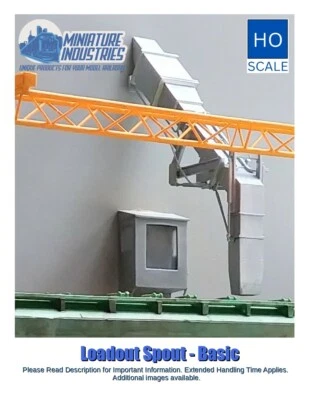 HO Scale Loadout Spout Chute and Cabin Kit for Grain Elevator Structures 1:87 - Image 1 of 4