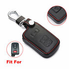 For Toyota 4Runner Tacoma Tundra 3 Button Leather Remote Key Fob Bag Cover Case