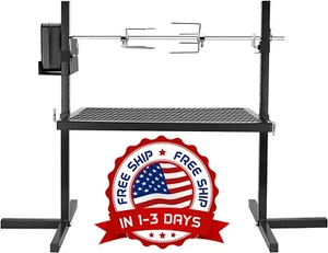 Rotisserie Grill Asador De Electrico 150 lbs Para pollo Parrillas Giratorio NEW - Picture 1 of 8