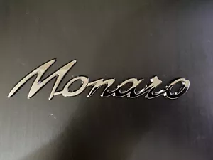Holden Monaro VZ CV8Z Emblem Badge Gunmetal Shadow Dark Smoked Chrome - Picture 1 of 2