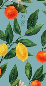 Colorful Citrus Academic July 2025 - June 2027 2-Year Pocket Planner - Picture 1 of 5
