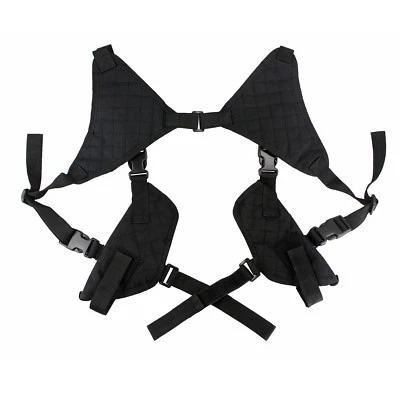 Universal Hand Gun Pistol Double Shoulder Holster with Dual Mag Holder - Image 1 of 4