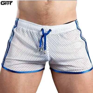 GITF Neu Gym Herren Sport Laufshorts schnelltrocknend Grid Training kurze Hose GYM - Bild 1 von 20
