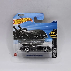 Hot Wheels BATMAN & ROBIN BATMOBILE, 2025 Case-A, Black, 2/250, -SHORT CARD - Picture 1 of 2