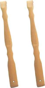 2Pcs Wooden Bamboo Back Scratcher Long Handle Itch Relief Finger-Like Scratchers - Picture 1 of 5