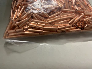 26-22 STÄRKE 100 STK NAHTLOS NICHT ISOLIERT BLANK KUPFER STUMPF SPLEISS VERBINDER - Bild 1 von 1