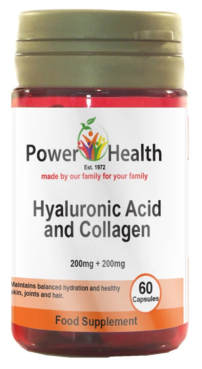 POWERHEALTH PRODUCTS LTD Power Health Hyaluronic Acid 200mg & Collagen 200mg - 60 capsules