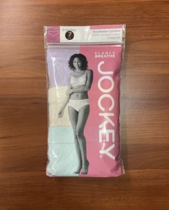 Women's Breathe Jockey 3-Pack 100% Cotton Hipster Panties Assorted colors Size 7 - Picture 1 of 7