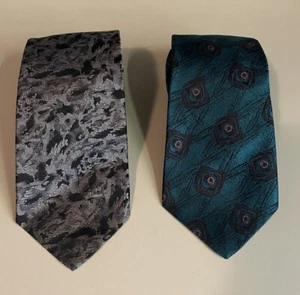 Bacharach Black & Gray Marbled, Turquoise Green, Lot Of 2, Made in USA - Picture 1 of 6