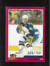 2003-04 TOPPS TRADED RED PARALLEL # TT86 KARL STEWART 029/100 !!  A44