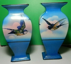 2 ANTIQUE PORCELLAIN VASES. MADE by BELL. ENGLISH COMPANY. - Bild 1 von 4