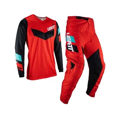 Kit Combo Leatt Pantalones y Camisa 3.5 Rojo Motocross MX Enduro Quad ATV Foto 1 de 4