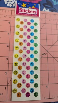Vintage Stickers OTC Prism Smiley Faces Taiwan New Pack - Image 1 of 2