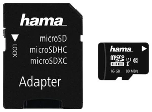 HAMA - 16GB Class 10 MicroSDXC UHS-I Memory Card 80MB/s - Picture 1 of 1