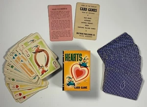 Vintage 1950s Mini Hearts Playing Card Game Whitman Peter Pan USA Made 4118:10 - Picture 1 of 4