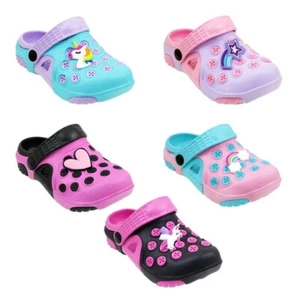 Girls Toddler Garden Clogs Shoes Slip-On Casual Slipper Sandals - Picture 1 of 11